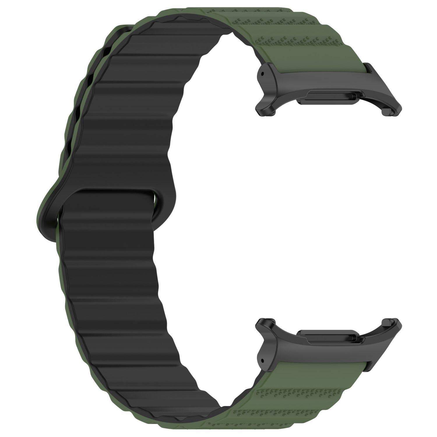 Für Samsung Galaxy Watch Ultra 47mm Silikon Magnetisches Arm Band