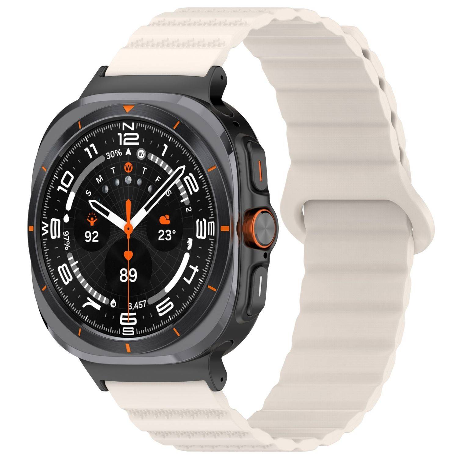 Für Samsung Galaxy Watch Ultra 47mm Silikon Magnetisches Arm Band