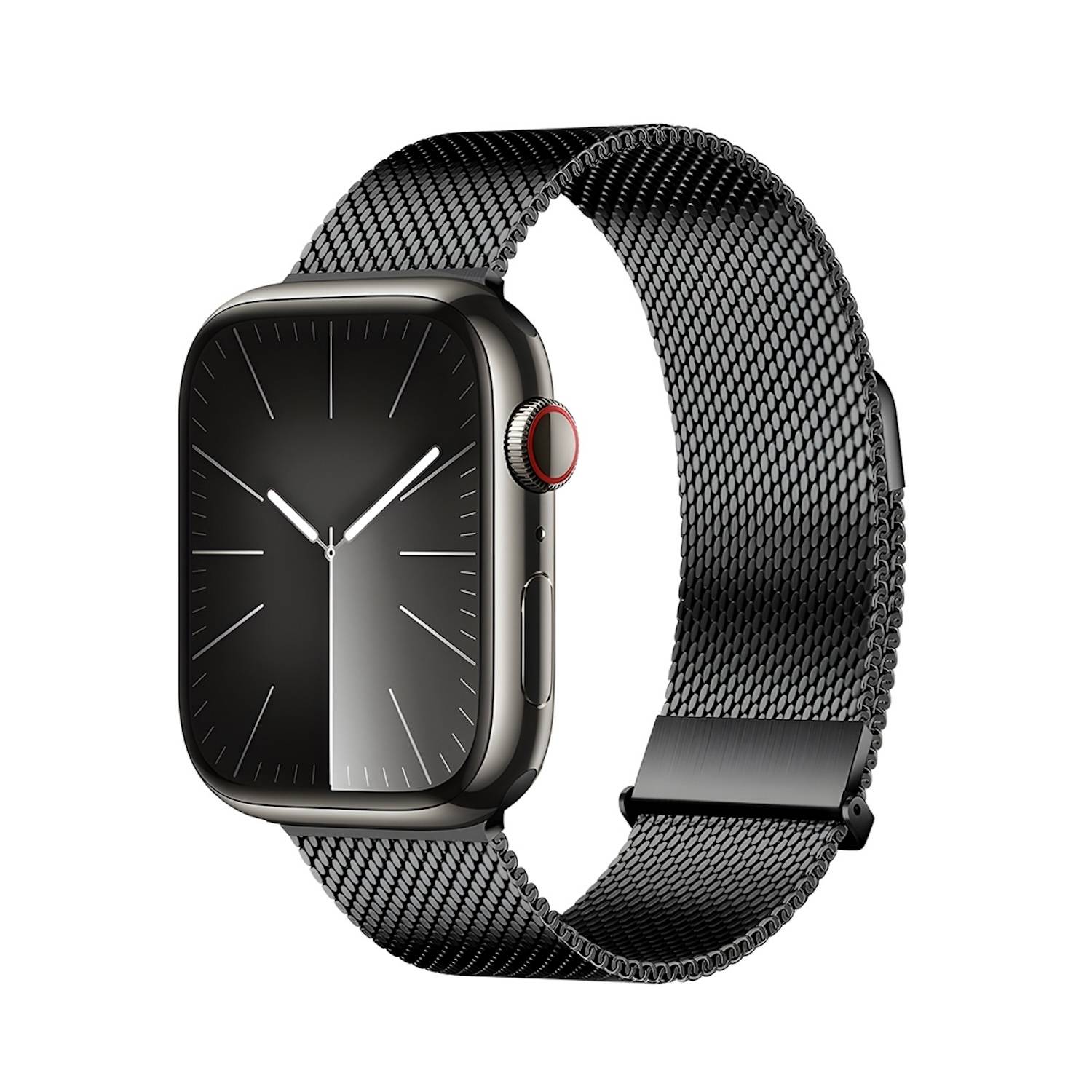 Für Apple Watch SE 2023 40mm DUX DUCIS Edelstahl Arm Band Schwarz
