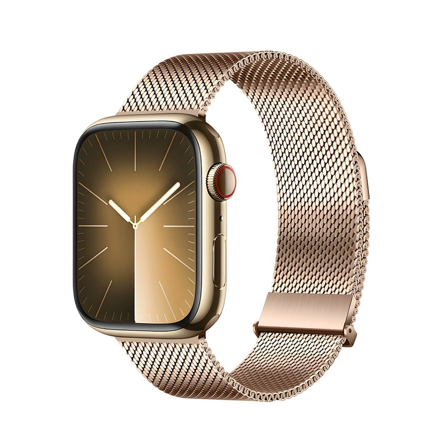 Für Apple Watch SE 2023 44mm DUX DUCIS Pro Edelstahl Arm Band Gold
