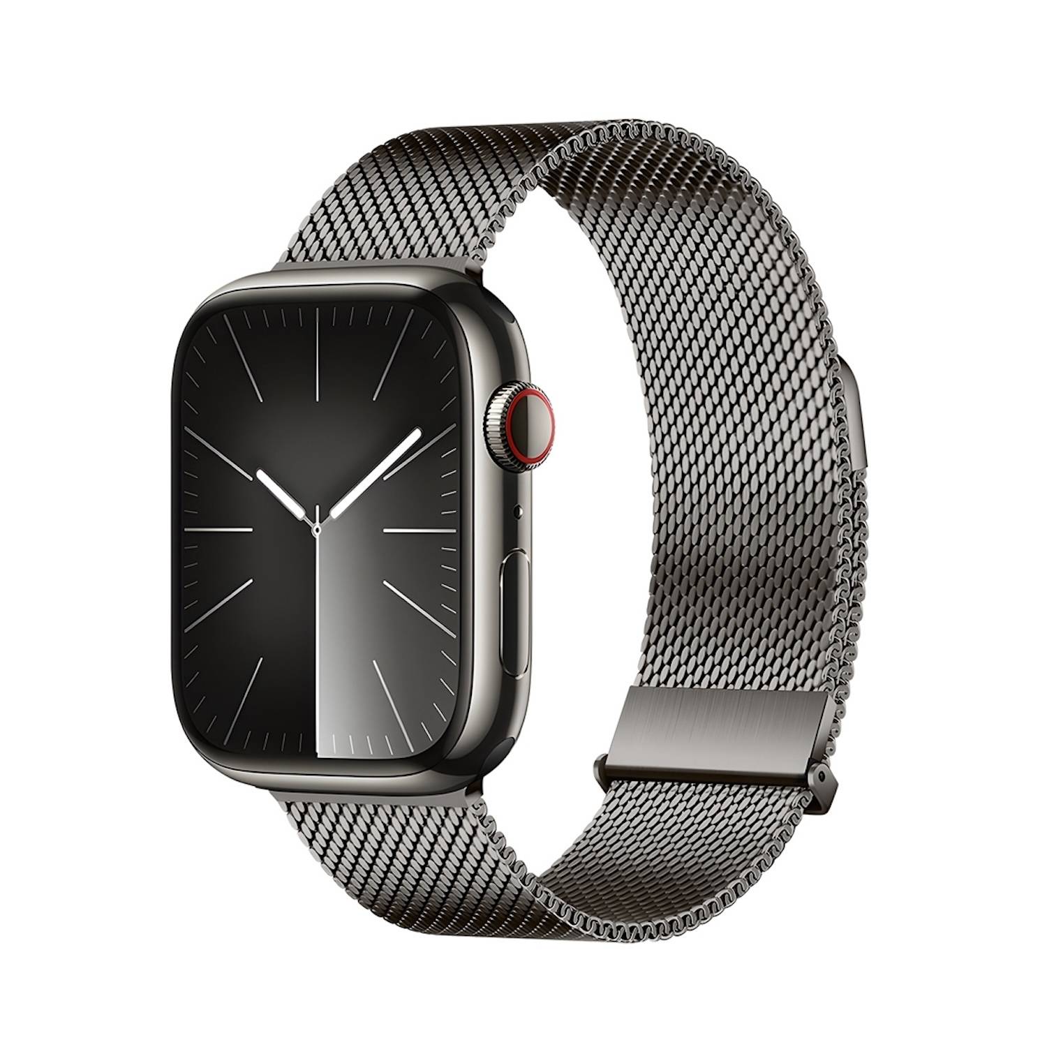 Für Apple Watch SE 2023 44mm DUX DUCIS Pro Edelstahl Arm Band Grau