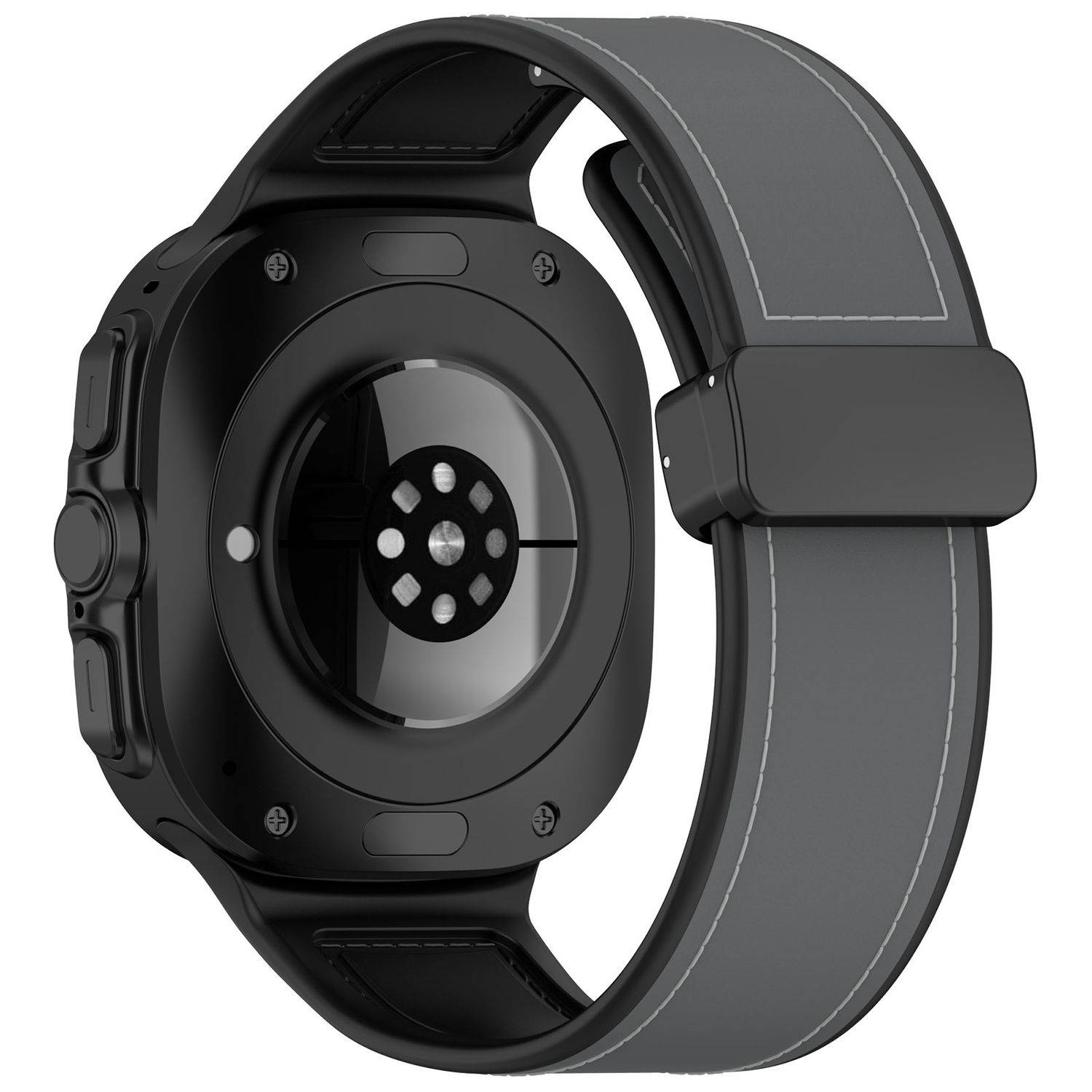 Für Samsung Galaxy Watch Ultra 47mm Magnetverschluss Armband Grau