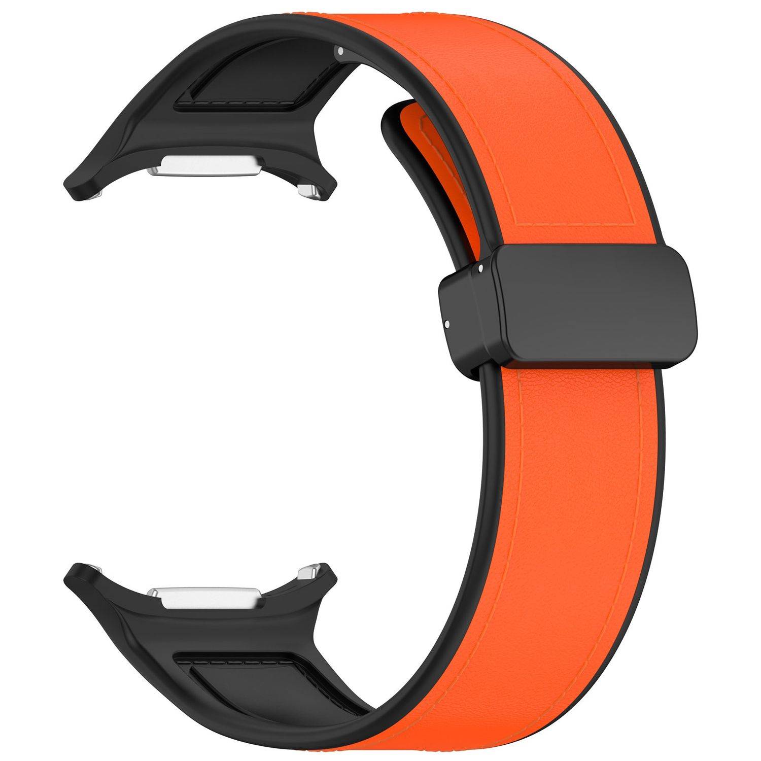 Für Samsung Galaxy Watch Ultra 47mm Magnetverschluss Armband Orange