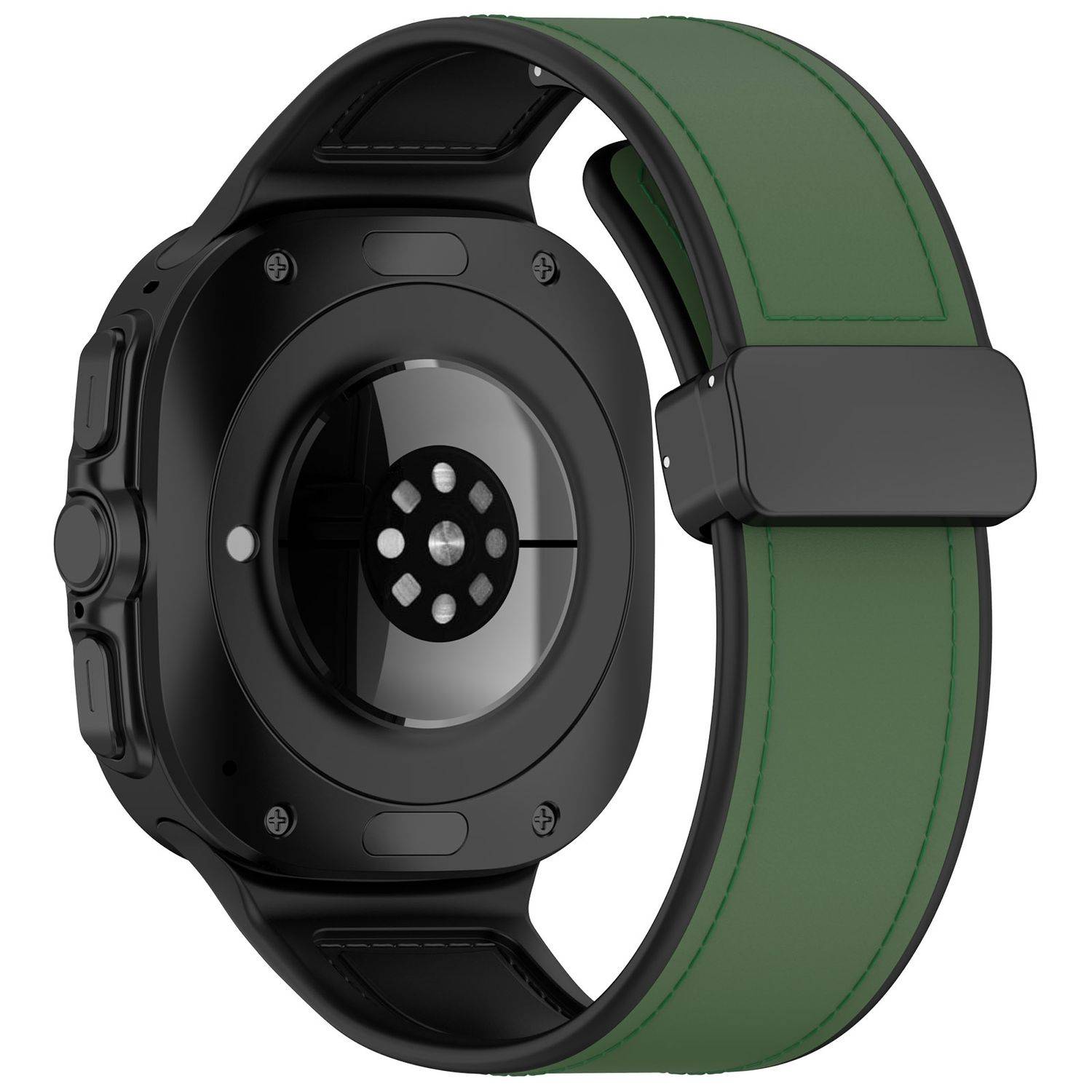 Für Samsung Galaxy Watch Ultra 47mm Magnetverschluss Armband Grün