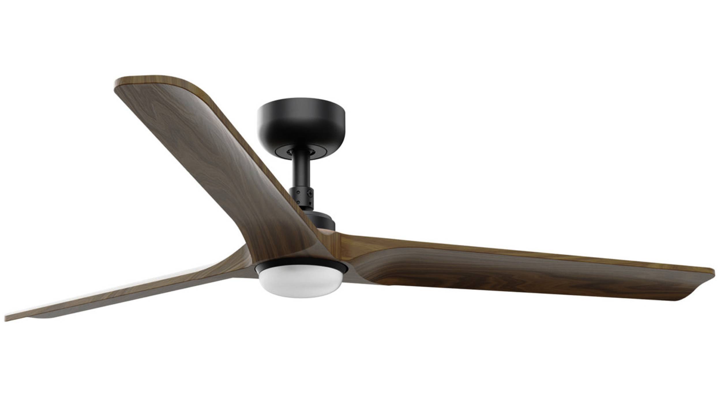 DC Deckenventilator Heywood L Schwarz mit LED