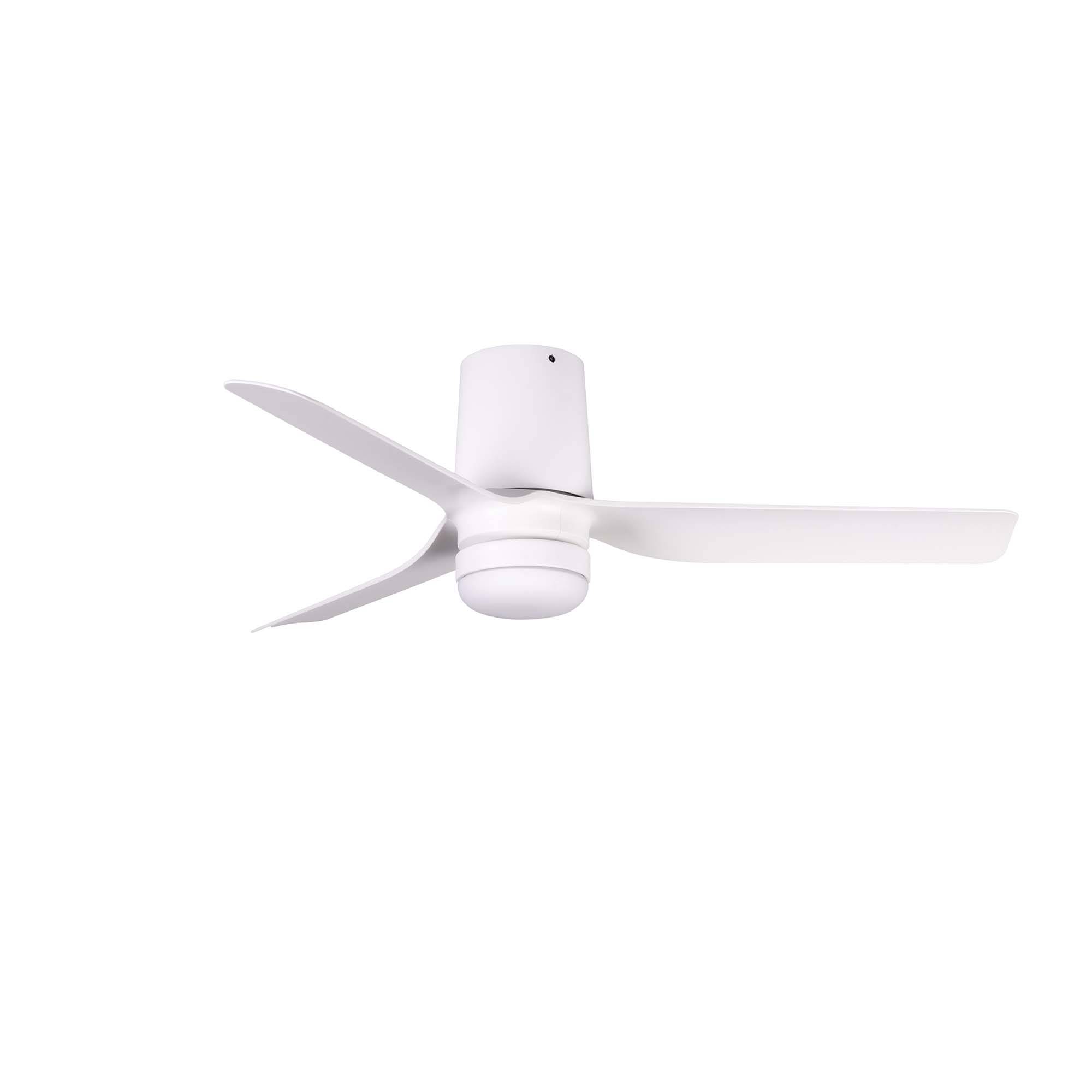 DC Deckenventilator Mini Punt Tub Weiß mit LED