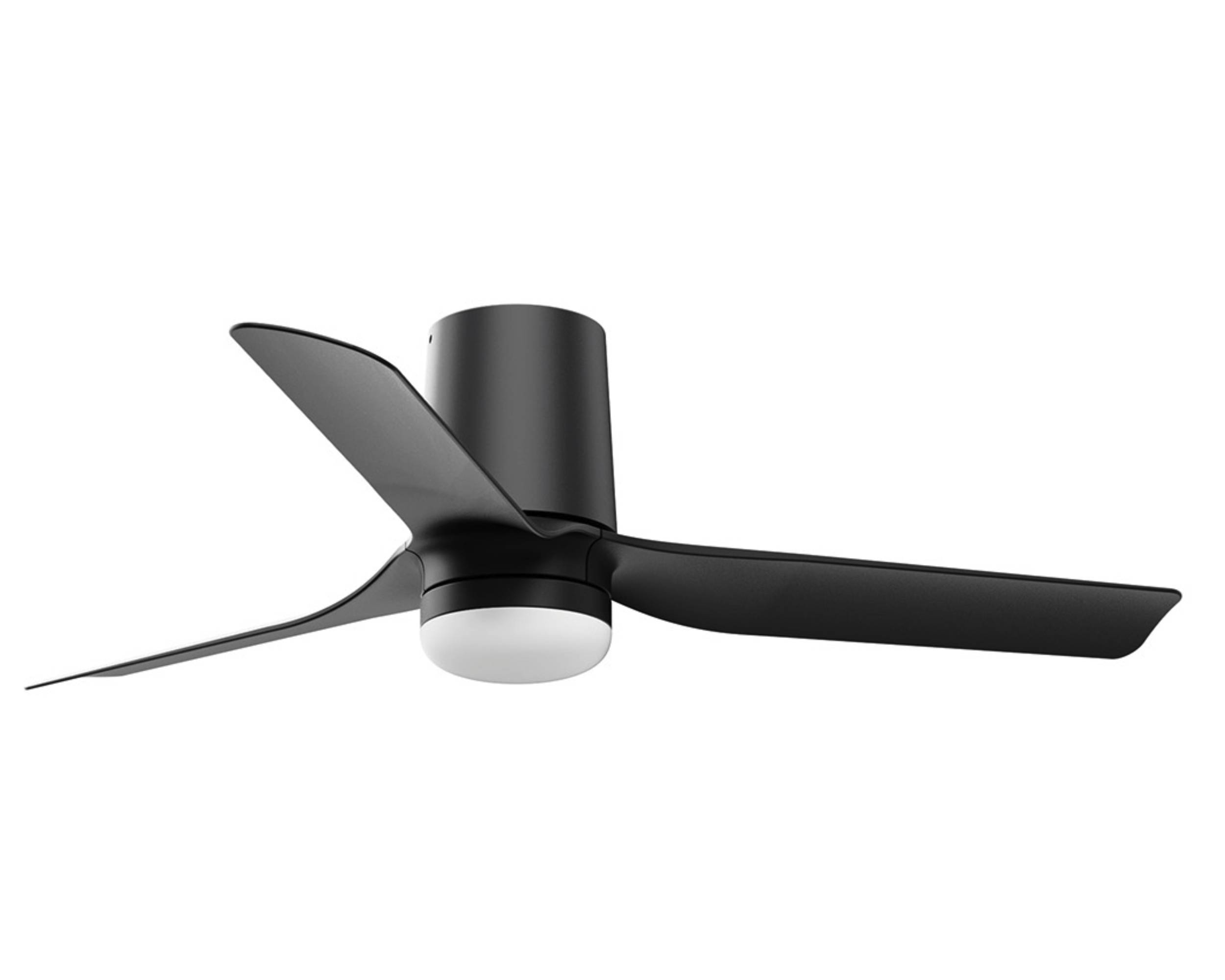 DC Deckenventilator Mini Punt Tub Schwarz mit LED