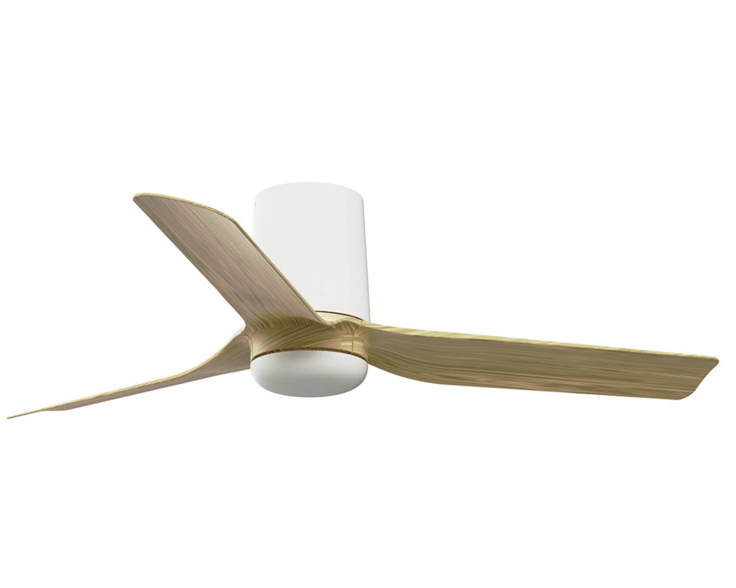 DC Deckenventilator Mini Punt Tub Weiß-Ahorn