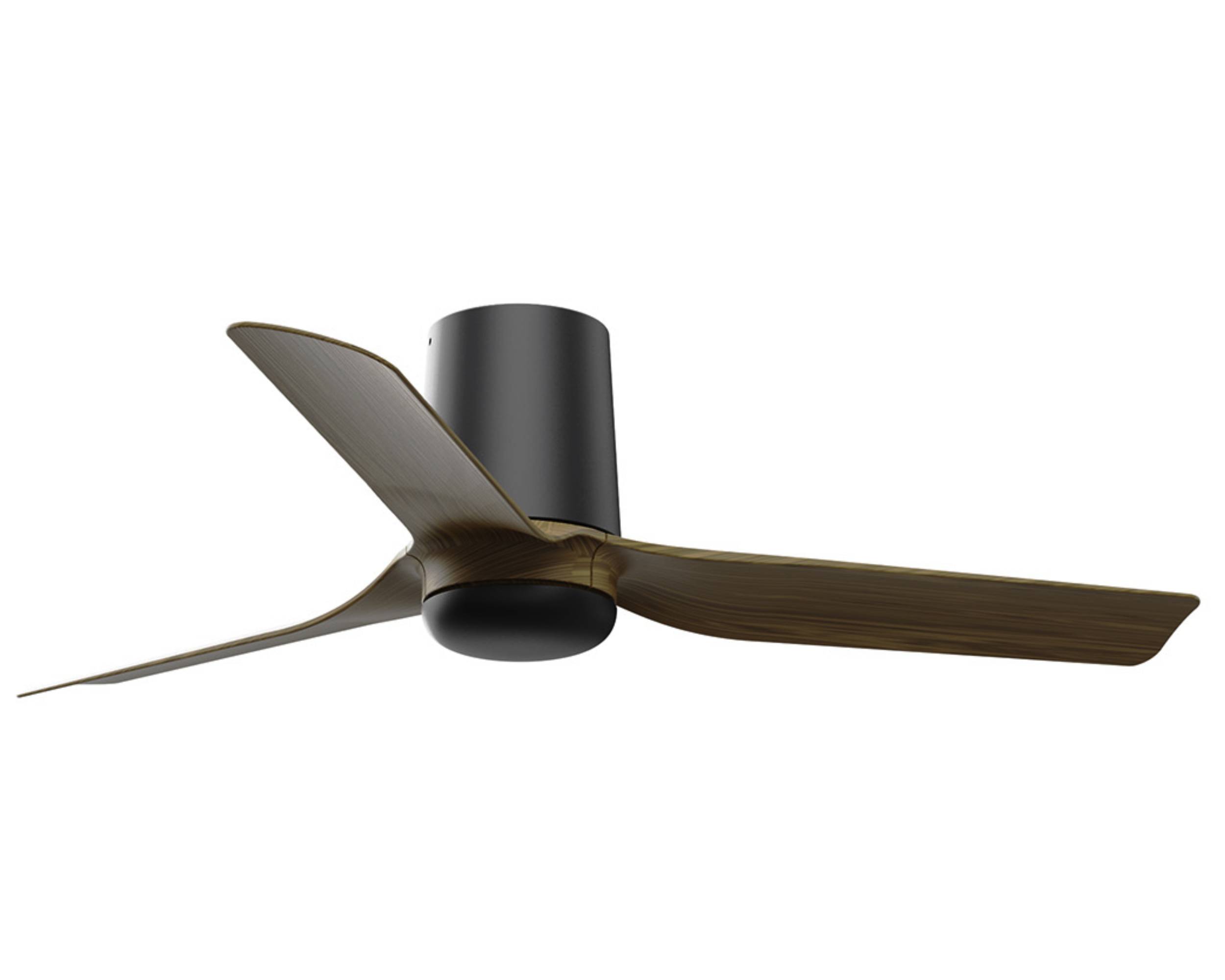 DC Deckenventilator Mini Punt Tub Schwarz-Nussbaum