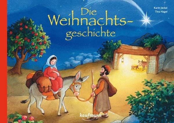 Die Weihnachtsgeschichte. Ein Adventskalender mit einem großen Fensterbild