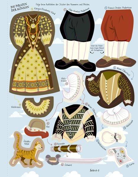 Mein Anzieh-Stickerbuch: Piraten