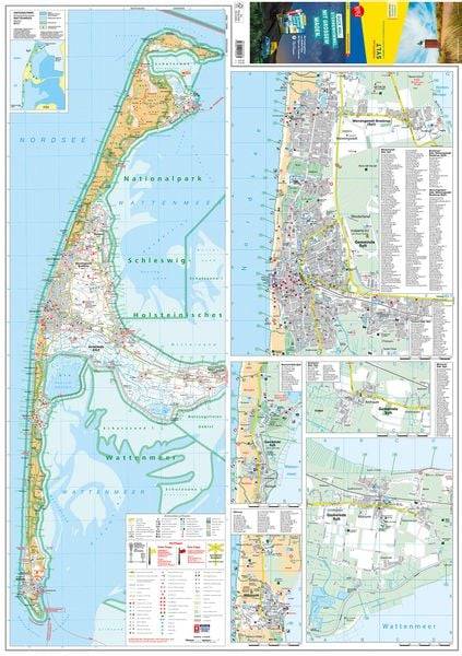 Falk Touristplan Sylt 1:40.000