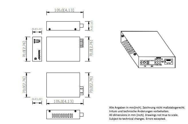 BWnet-30101T BURG GARD, Glasfaser Medienkonverter Der BWnet-30101T ist ein Medienkonverter (Sender) für die bidirektion