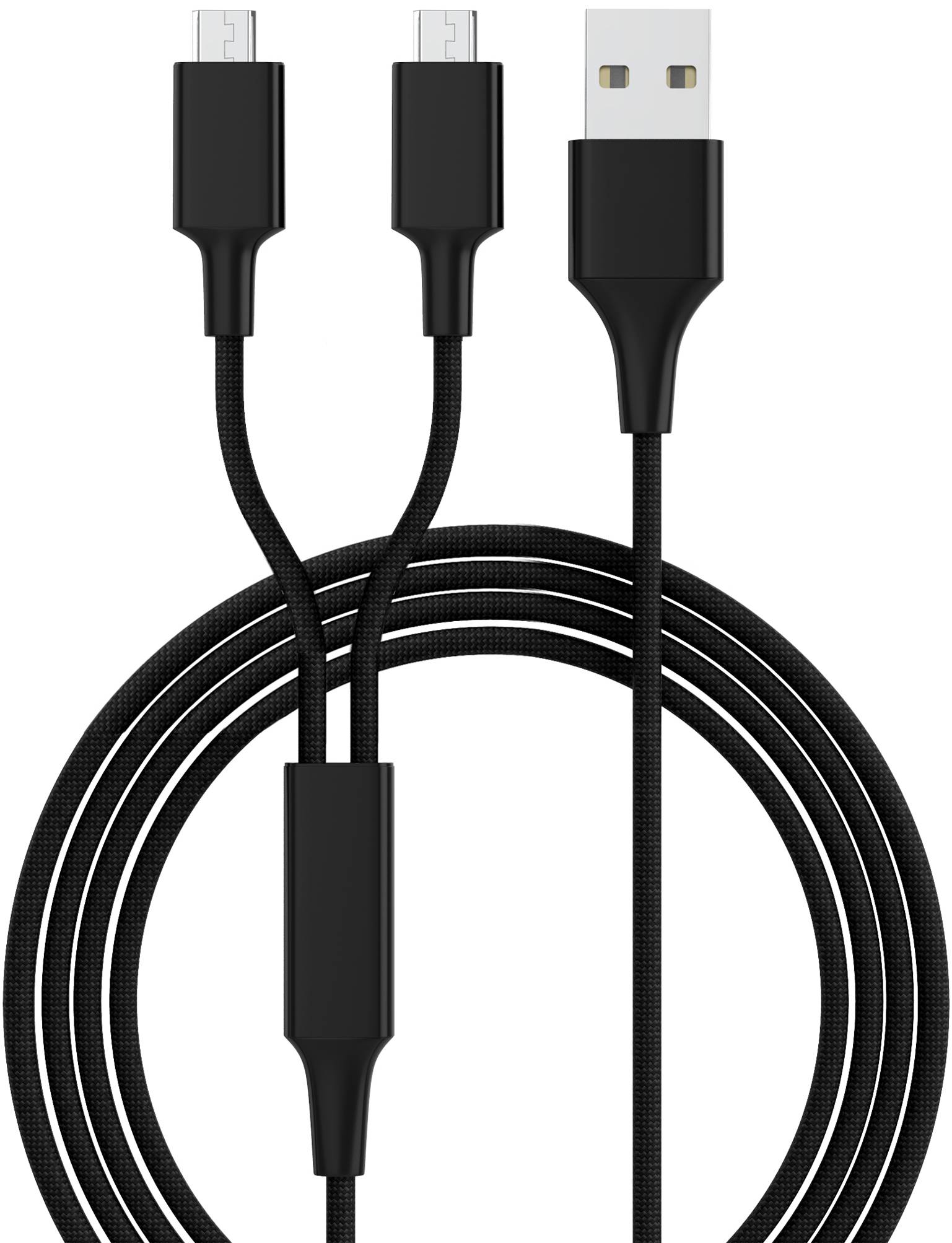 smrter Hydra DUO Ladekabel, Typ Micro-USB, 120cm, black retail Multimedia-Technik Ladekabel