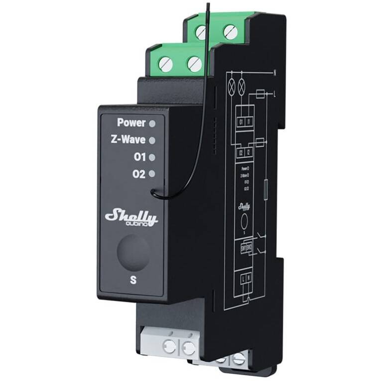 Shelly Qubino Wave Pro 2PMâ€‹ electrical relay Home & Living Smart Relais