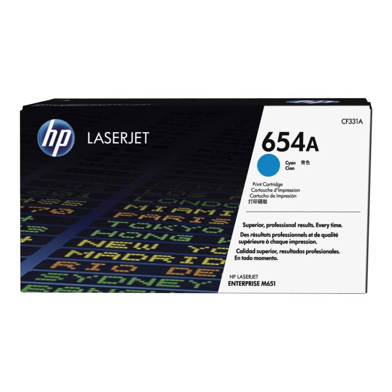 HP No.654A Toner cyan