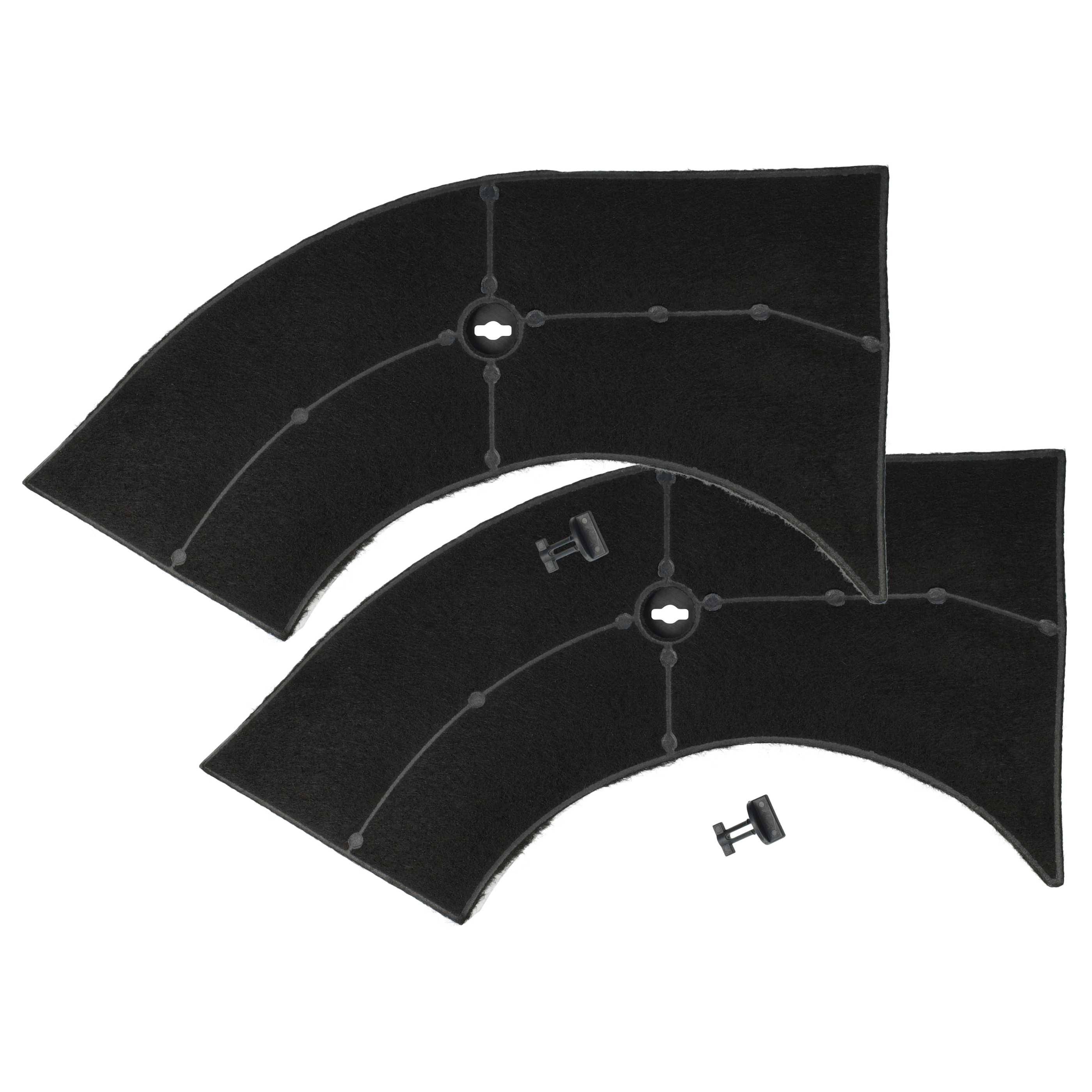 vhbw 2x Aktivkohlefilter kompatibel mit Neutral CH 100 5 800.947.21, CH 100 W 200.947.24 Dunstabzugshaube - 28 x 13,3/9,5 x 2,6 cm
