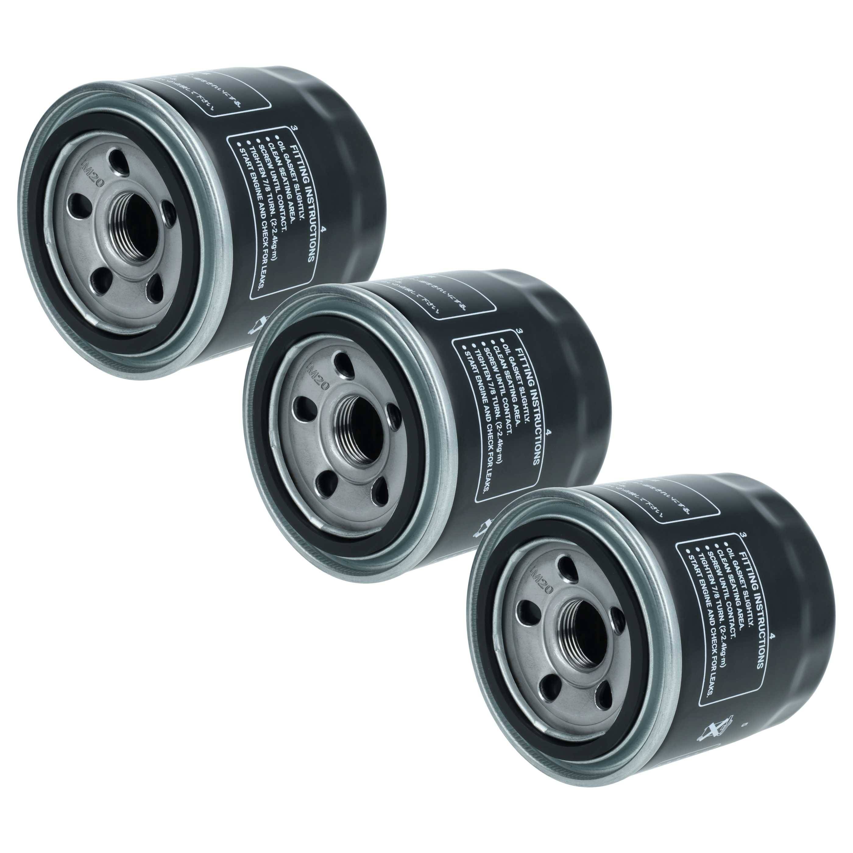 vhbw 3x Ölfilter kompatibel mit Kubota 15841-32430, 15841-32431, 30401-37580, 70000-15241 Traktoren Bagger-Motoren Kompaktlader