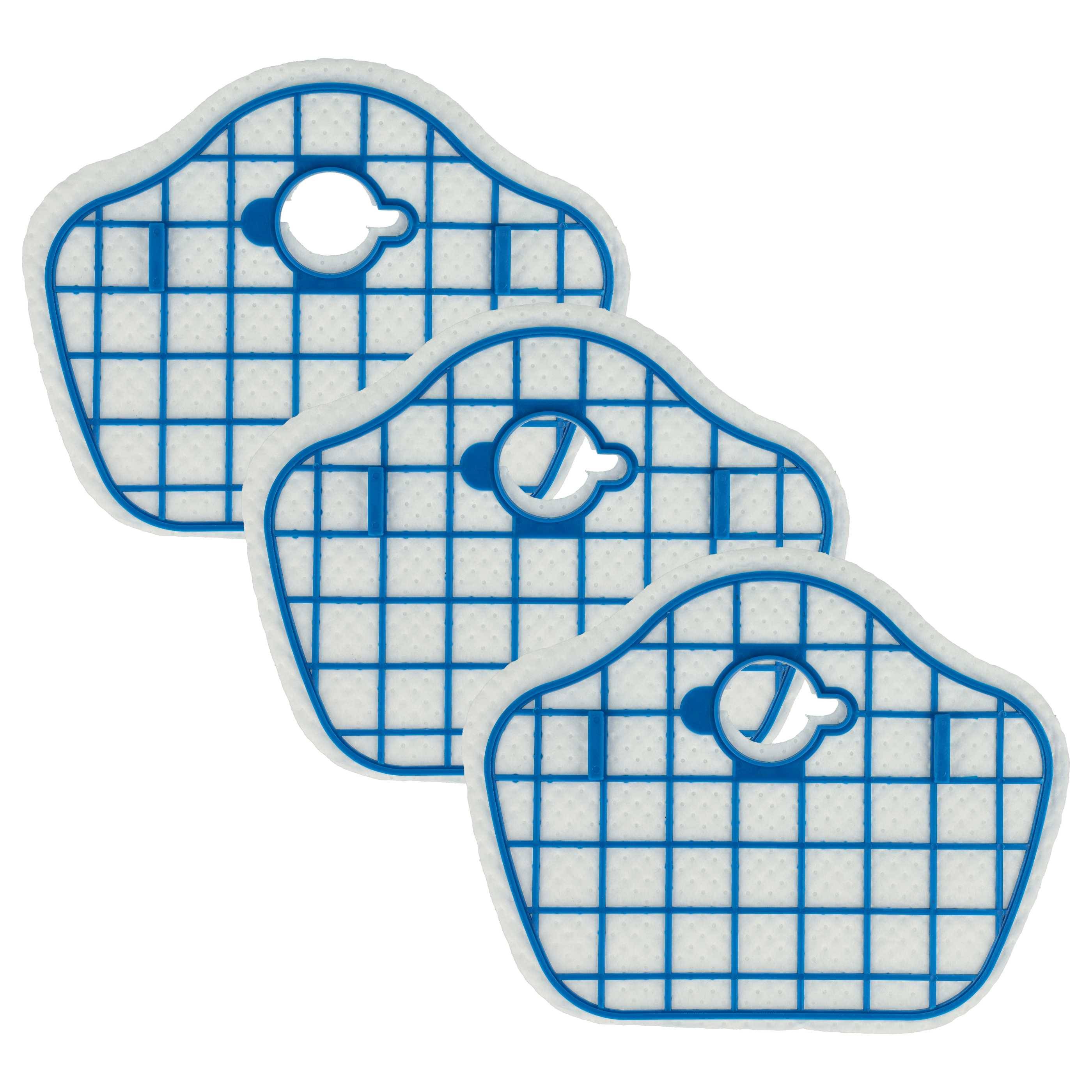 vhbw Filterset 3x Filter kompatibel mit Philips SmartPro Compact FC8774, FC8772, FC8778, FC8776, FC8972 Staubsaugerroboter - Staubfilter