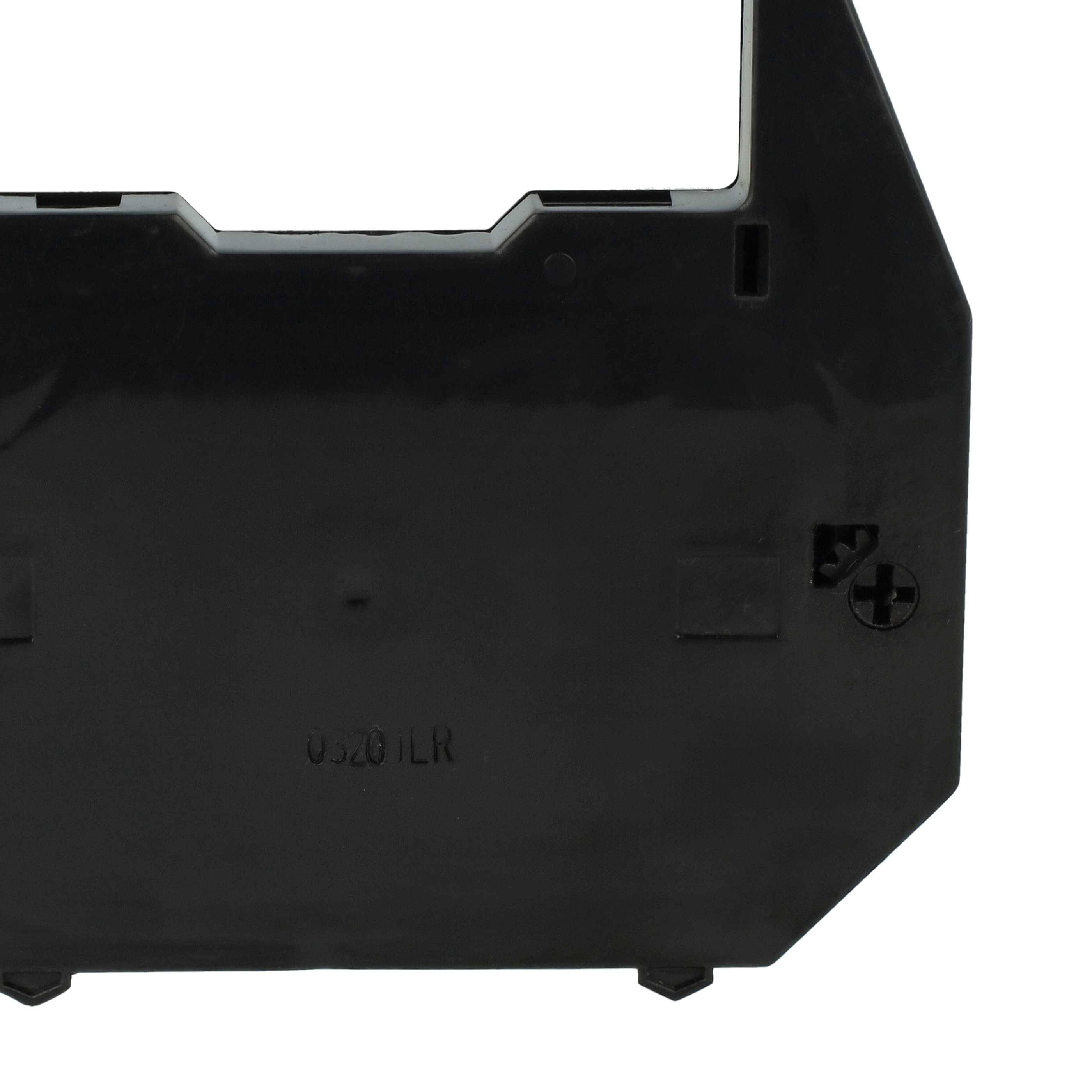 vhbw 50x Farbband Schriftband kompatibel mit Hermes Toptronic 110, 14 B, 12, 14 A, 17-1, 14 D, 10 Nadeldrucker, Bondrucker - Schwarz