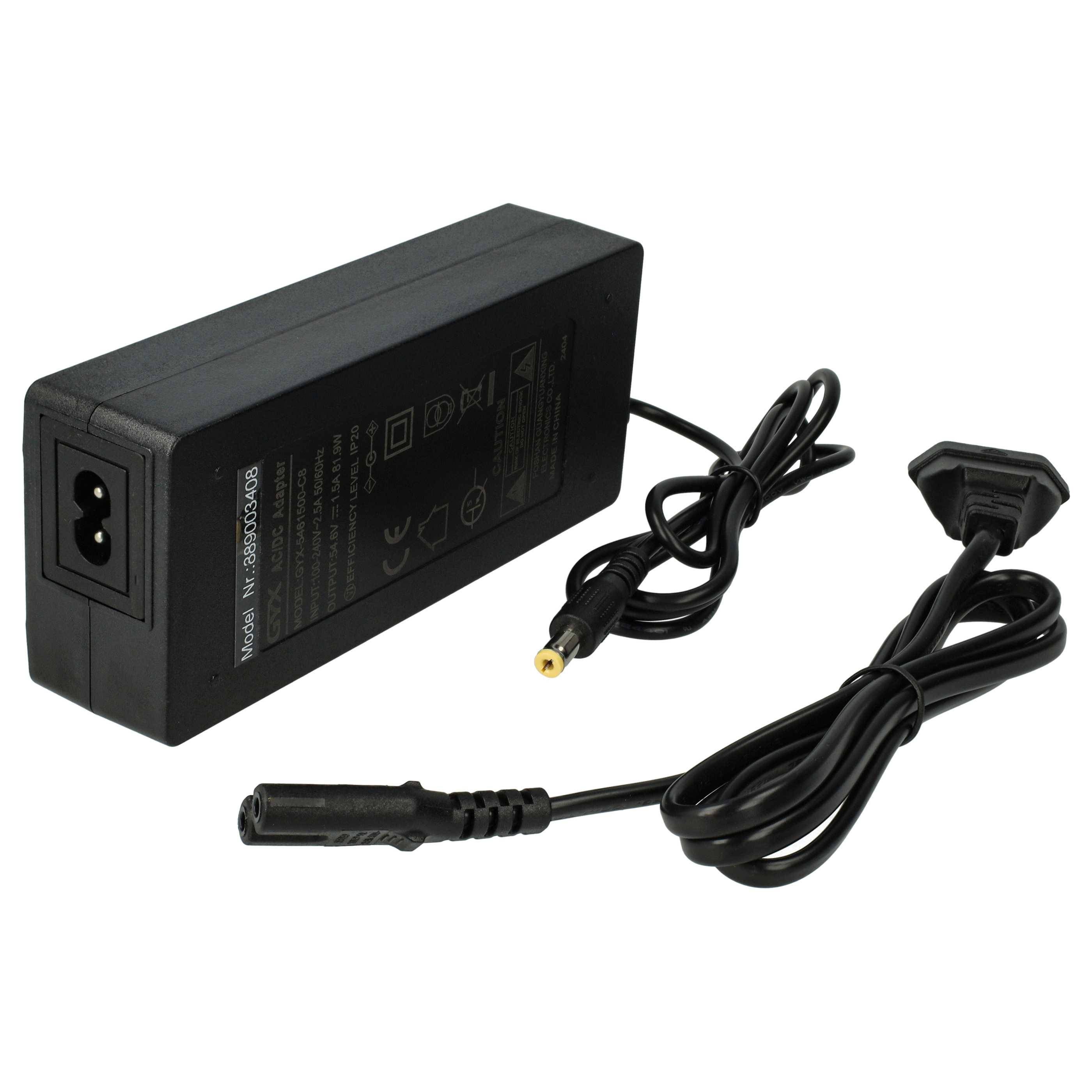 vhbw 1x Ladegerät kompatibel mit e-JOE GADIS Long Range Comfort Cruiser Fahrradakkus, E-Bike - Für Akkus 81,9 W