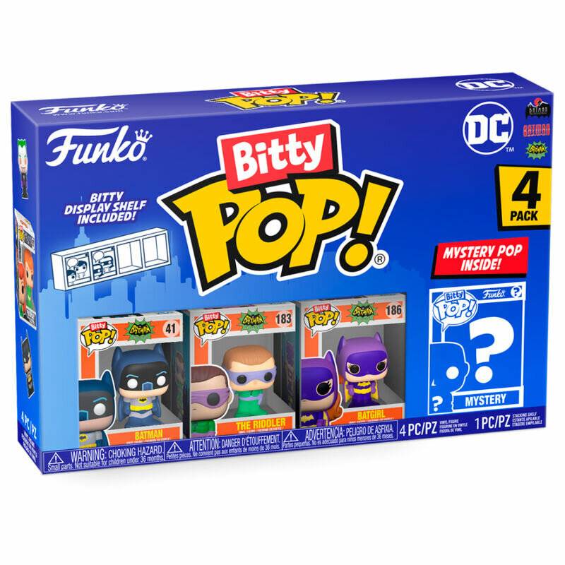 DC Bitty POP! Vinyl Figuren 4er-Pack Batman Adam West 2,5 cm