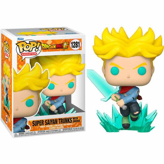 Dragon Ball Super POP! Animation Vinyl Figur SS Trunks w/ Sword 9 cm