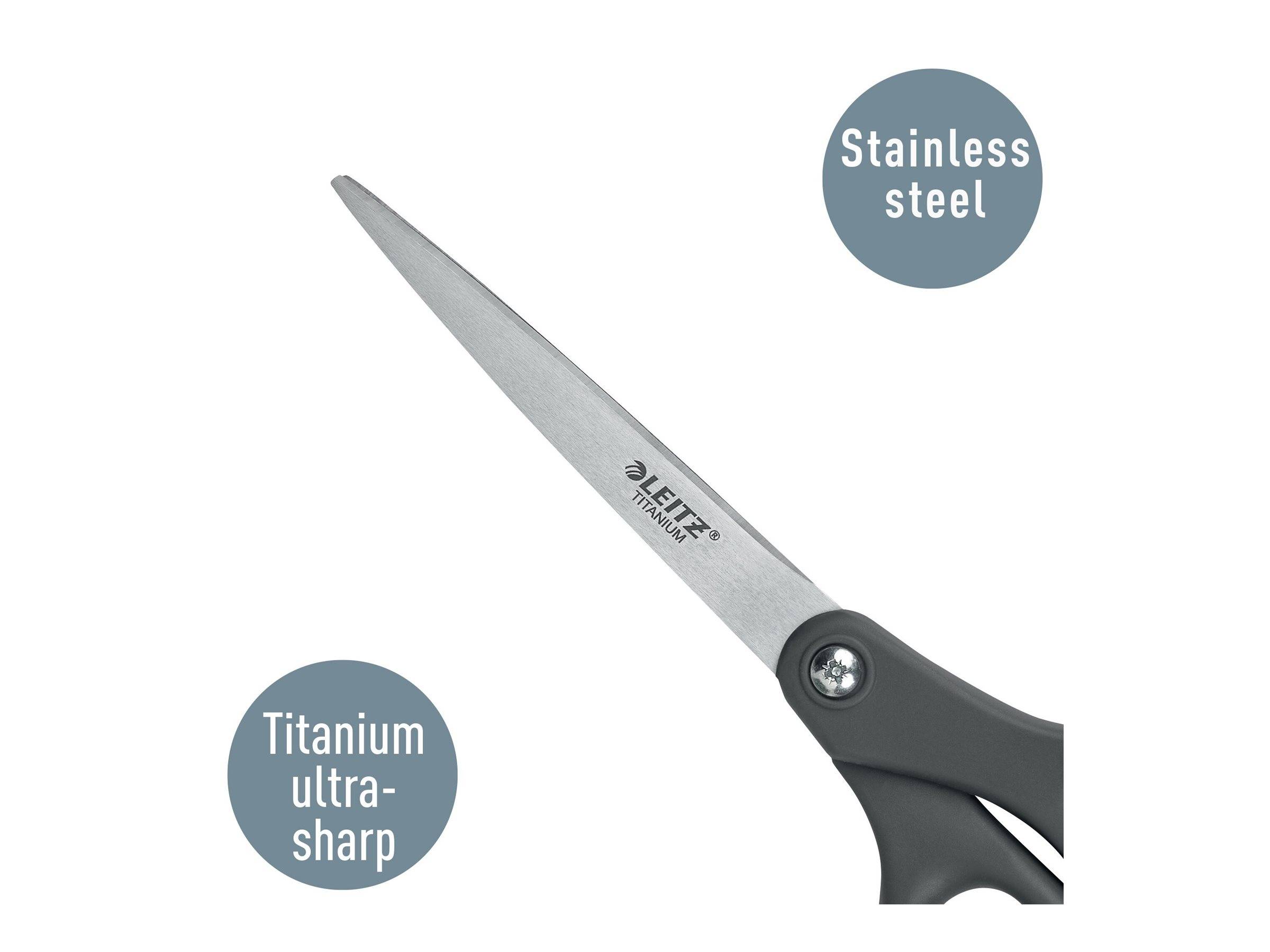 Esselte Leitz Titanium - Schere - 180 mm - 98 mm