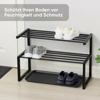 Björn&Schiller Schuhabtropfschale 40x75x3 cm Gummimaterial Rutschfest Wasserfest Praktische Schuhtablett für sauberen Flur - Schuhmatte Björn&Schiller Schuhabtropfschale 40x75x3 cm Gummimaterial Rutschfest Wasserfest Praktische Schuhtablett für sauberen Flur - Schuhmatte