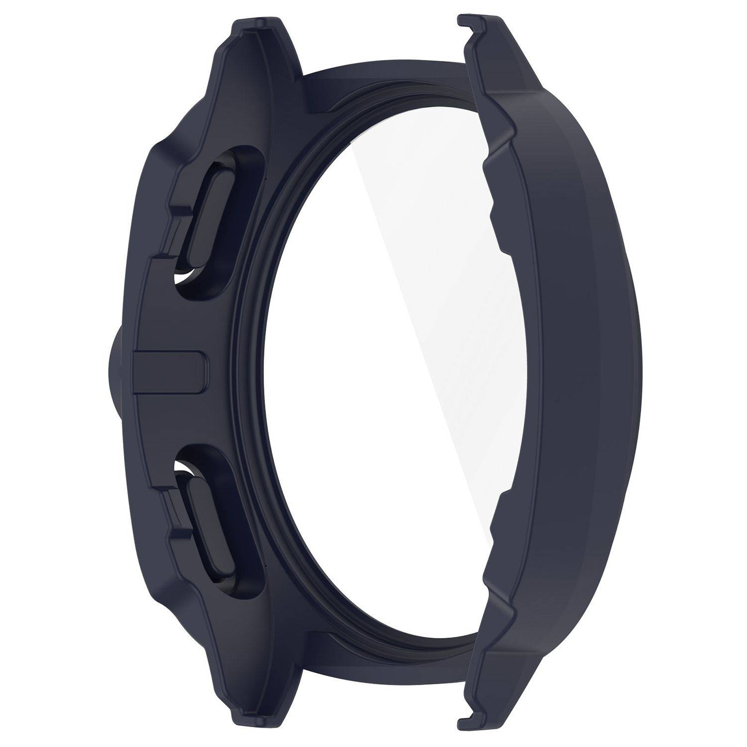 Für Samsung Galaxy Watch 7 40mm Kunststoff Hülle + Hart Glas D- Blau