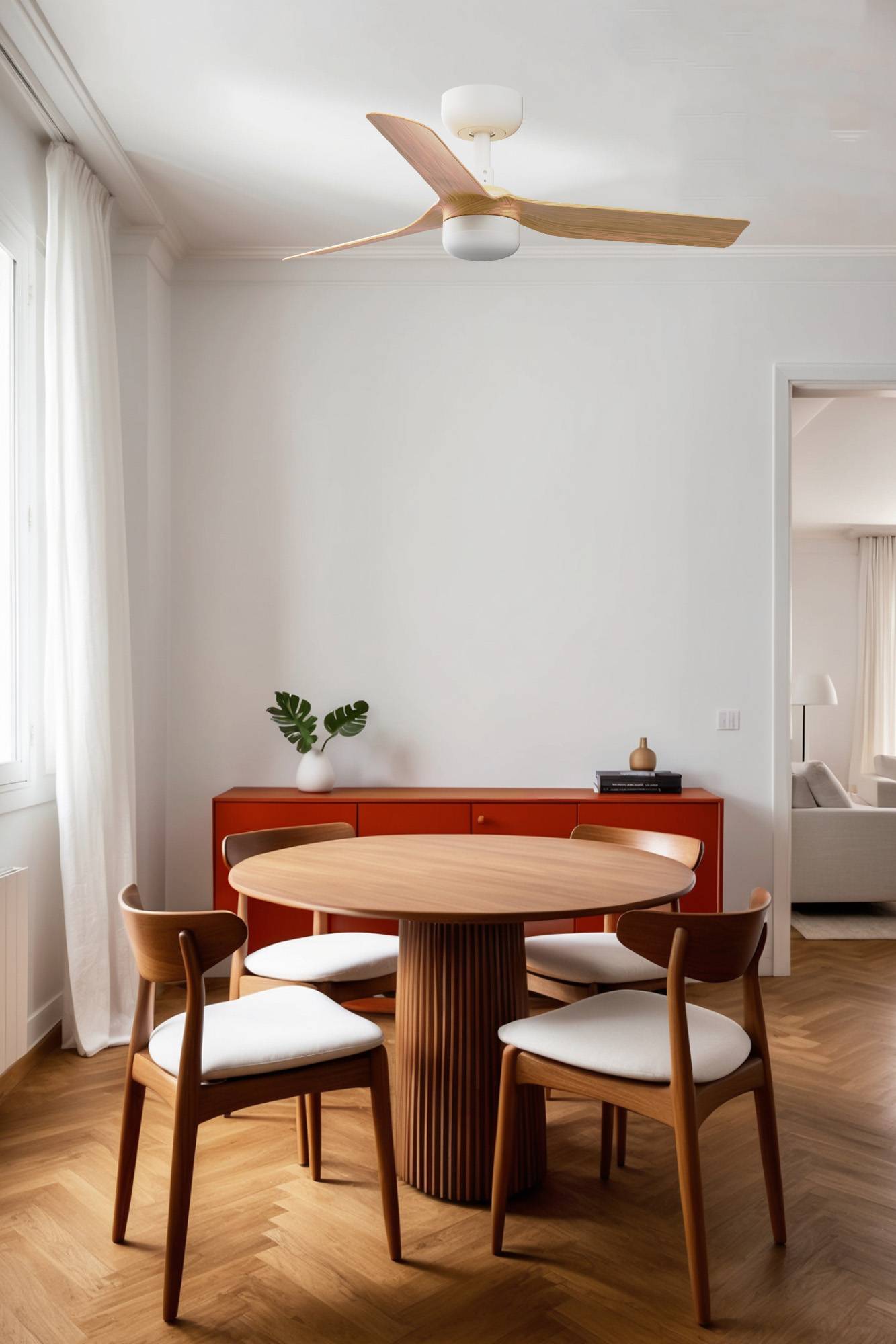 DC Deckenventilator Mini Punt S WE-AH mit LED