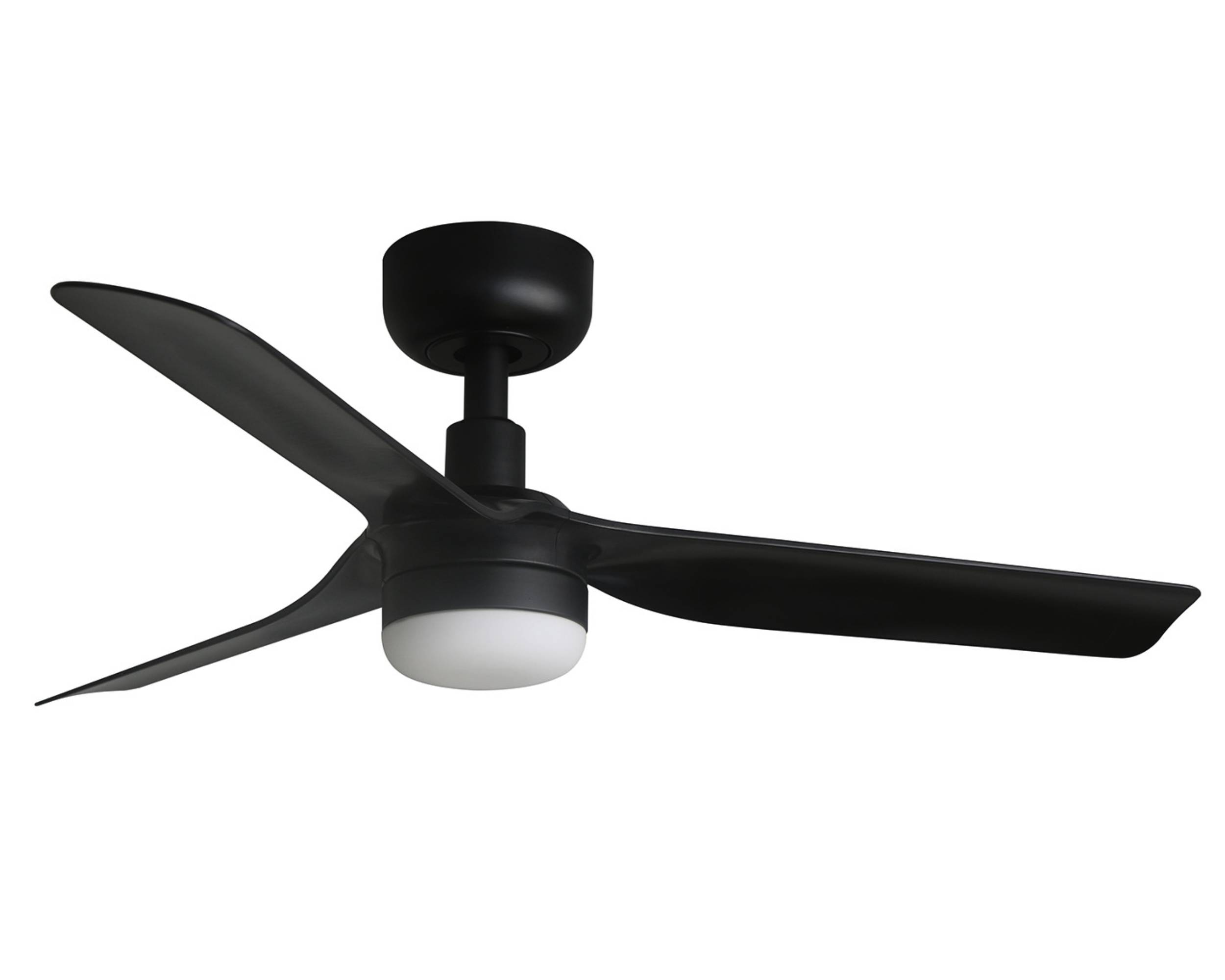 DC Deckenventilator Mini Punt Schwarz mit LED