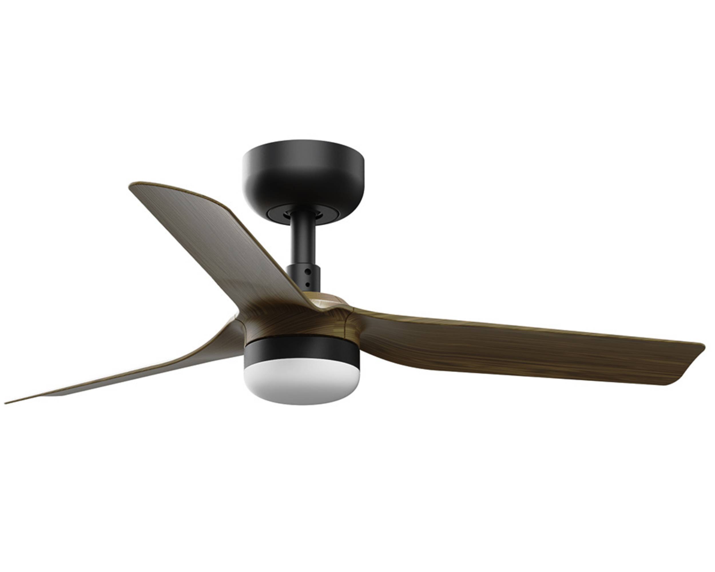 DC Deckenventilator Mini Punt S SW-NB mit LED