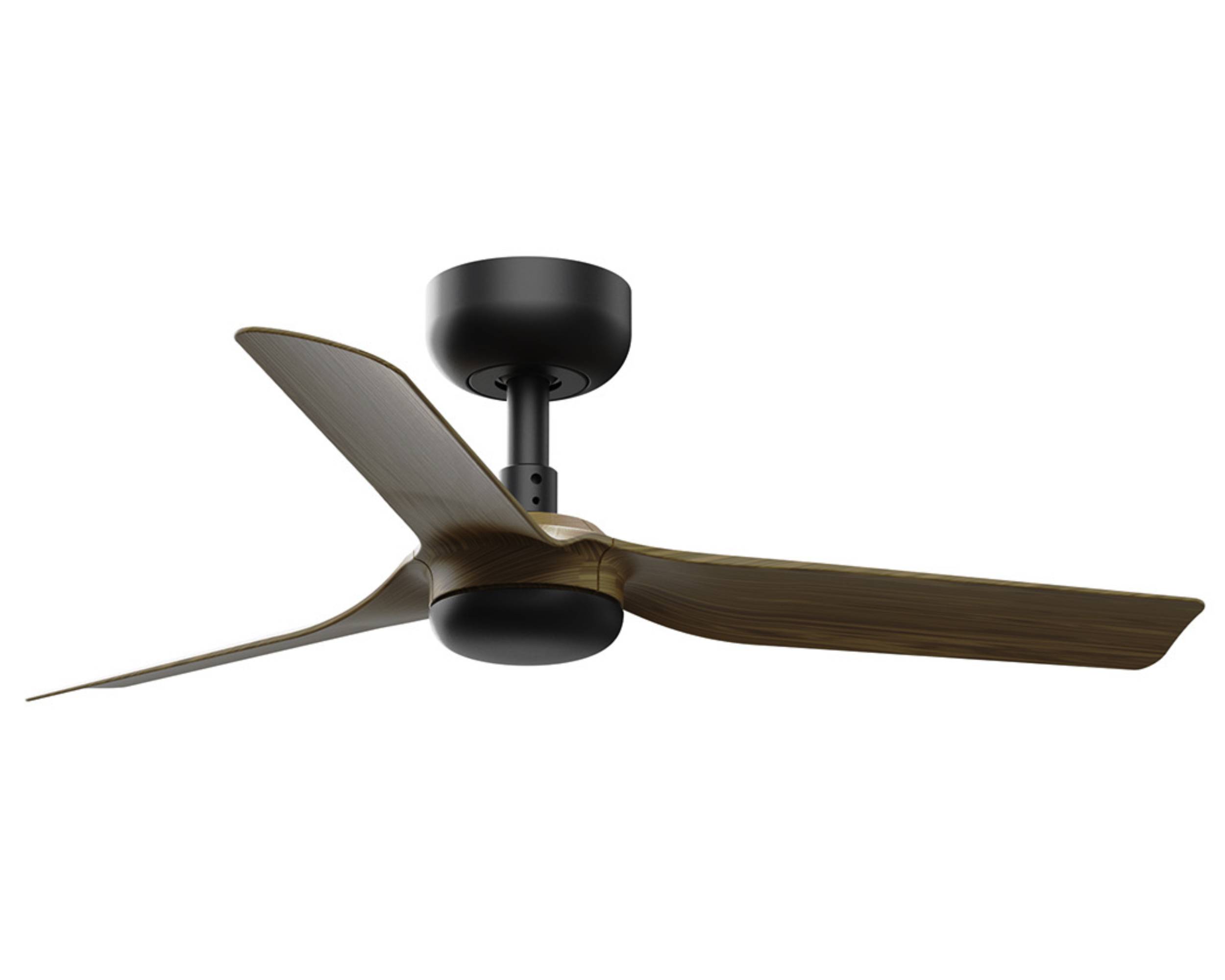 DC Deckenventilator Mini Punt Schwarz-Nussbaum