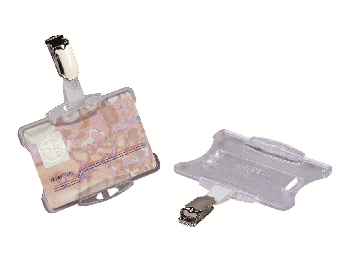 DURABLE - Kartenhalter - für 54 x 85 mm - Clip - durchsichtig (Packung mit 25)