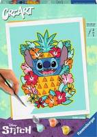 Ravensburger CreArt Disney Stitch - Malen nach Zahlen für Erwachsene, Guss-/Mal-Set für Kinder, 12 Jahr(e), Mehrfarbig