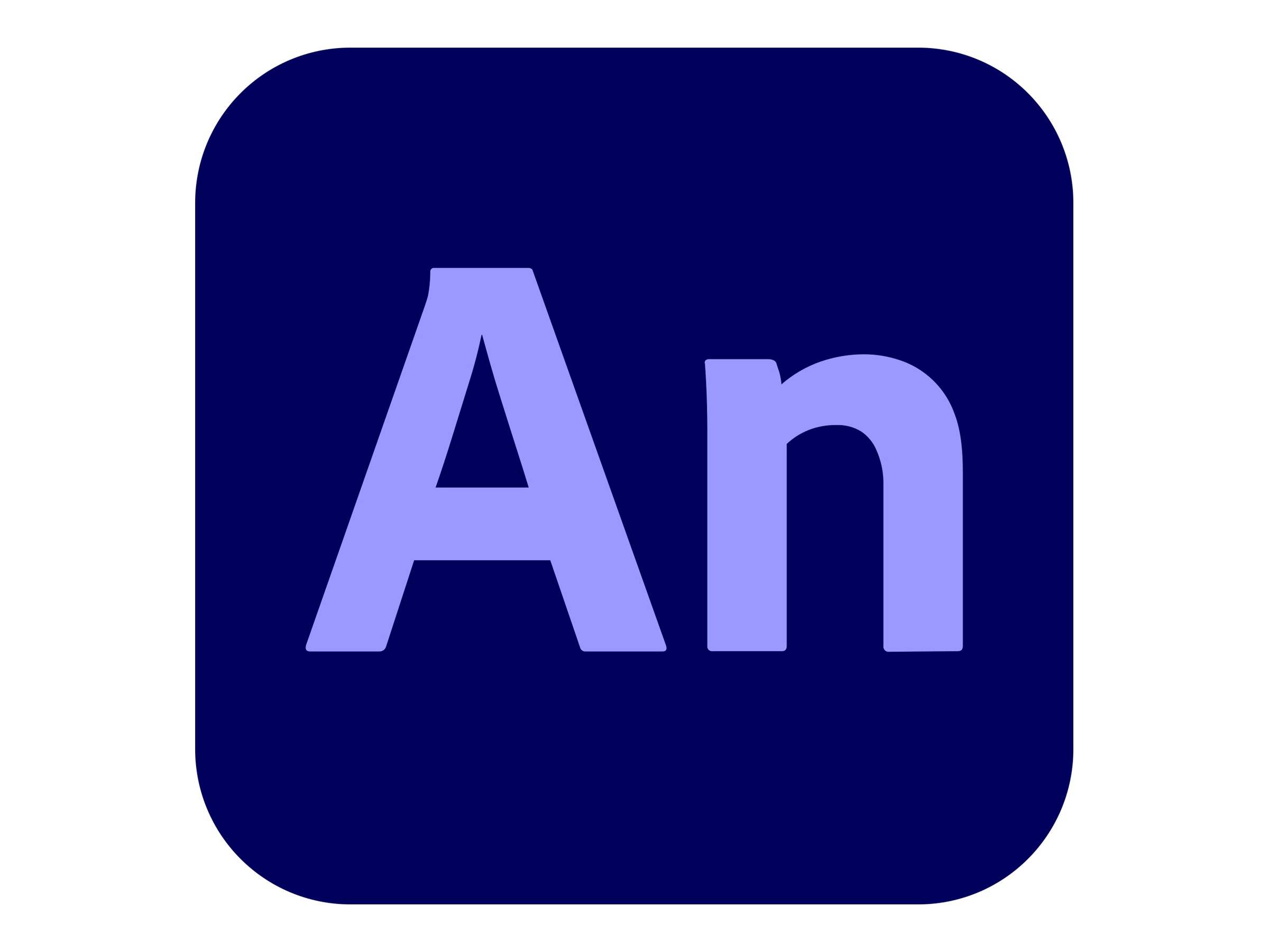 Adobe Animate Pro for enterprise - Subscription Renewal - 1 Benutzer - VIP Select - Stufe 14 (100+)