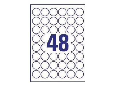 AVERY ZWECKFORM - Avery Heavy Duty Laser Labels L4716 - Polyester - permanenter Klebstoff - beschichtet - weiß - 30 mm r