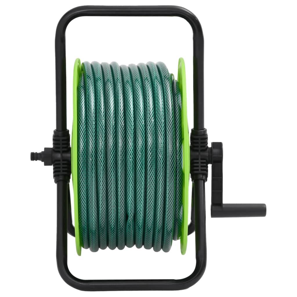 vidaXL Schlauchtrommel Freistehend mit Schlauchanschluss-Set 0,5" 30 m