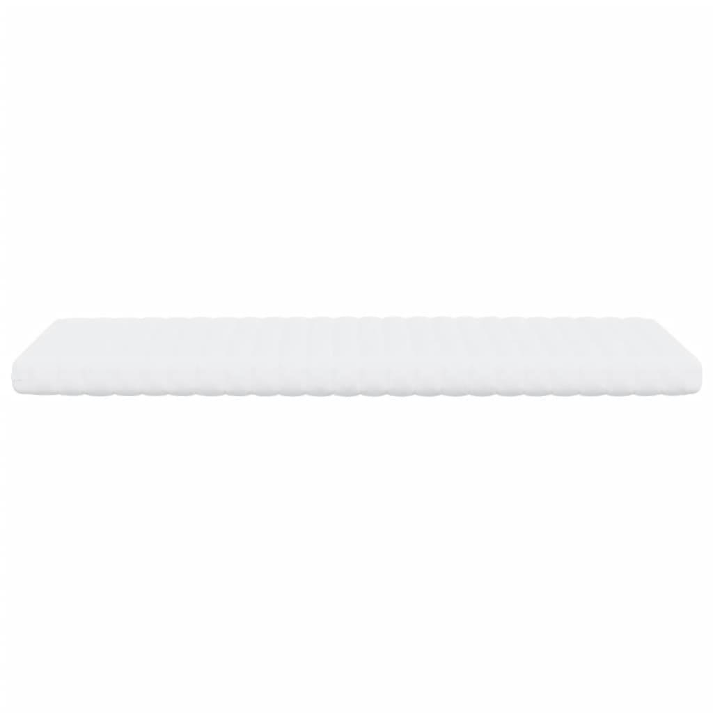 vidaXL Schaumstoffmatratze Weiß 100x220 cm 7-Zonen Härtegrad 20 ILD