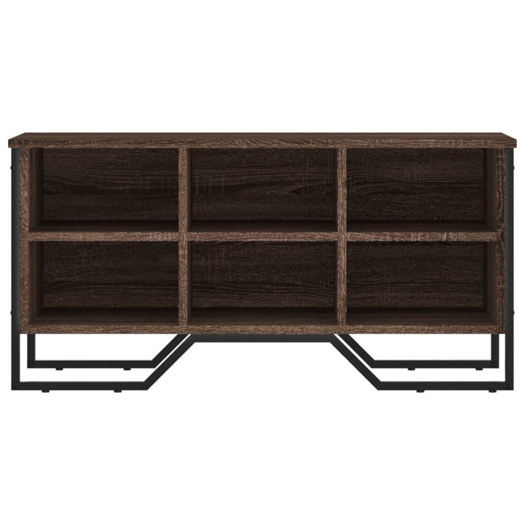 vidaXL Schuhregal Braun Eichen-Optik 90x38x45,5 Holzwerkstoff