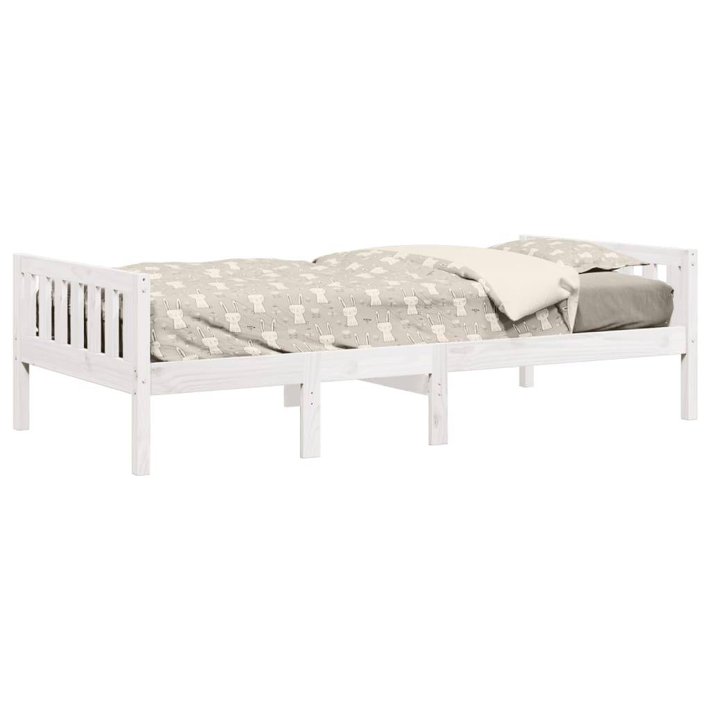 vidaXL Kinderbett ohne Matratze Weiß 90x190 cm Massivholz Kiefer