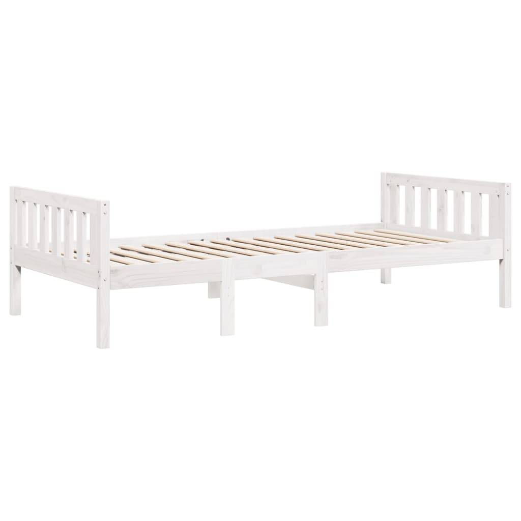 vidaXL Kinderbett ohne Matratze Weiß 90x190 cm Massivholz Kiefer