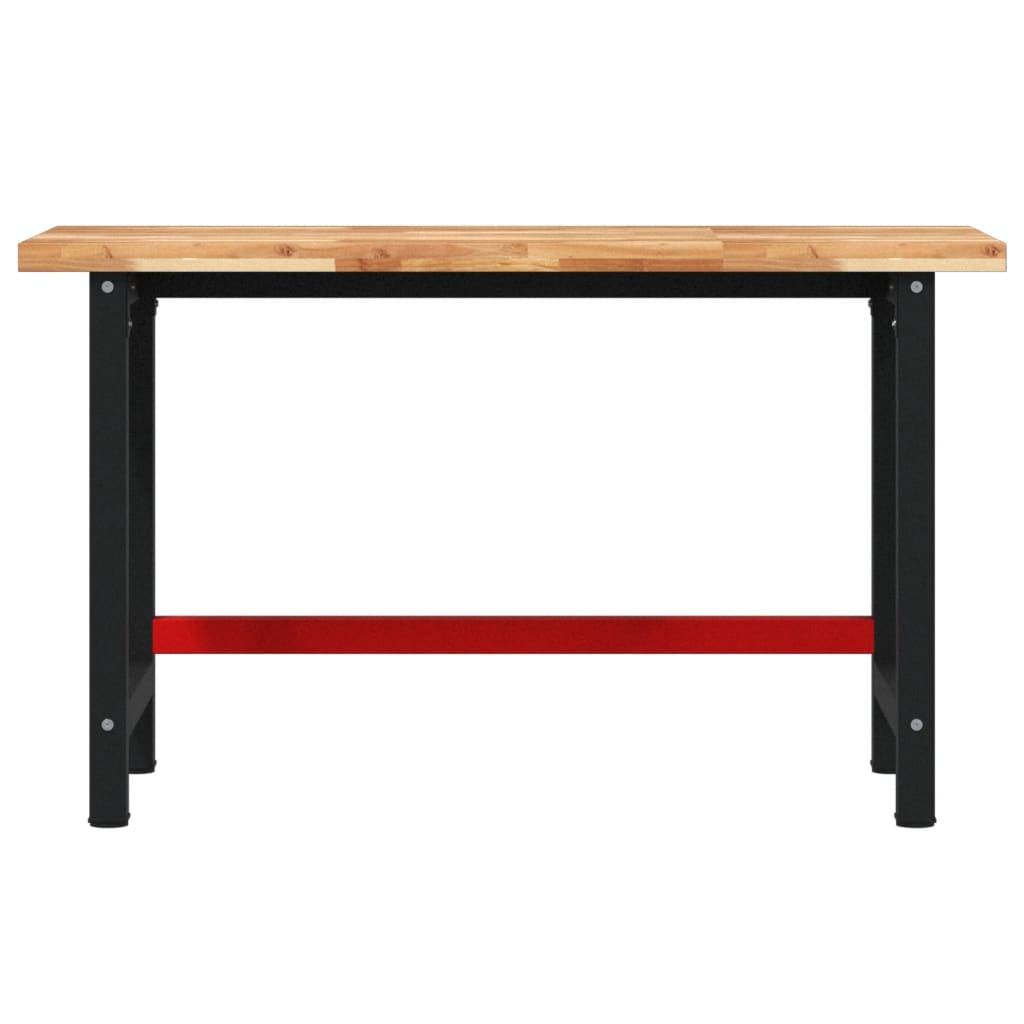 vidaXL Werkbank 140x60x83 cm Massivholz Akazie Rechteckig
