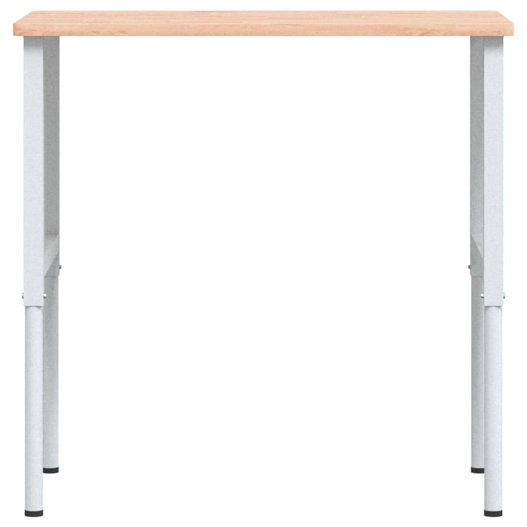 vidaXL Werkbank 100x60x(71,5-98) cm Massivholz Buche Rechteckig