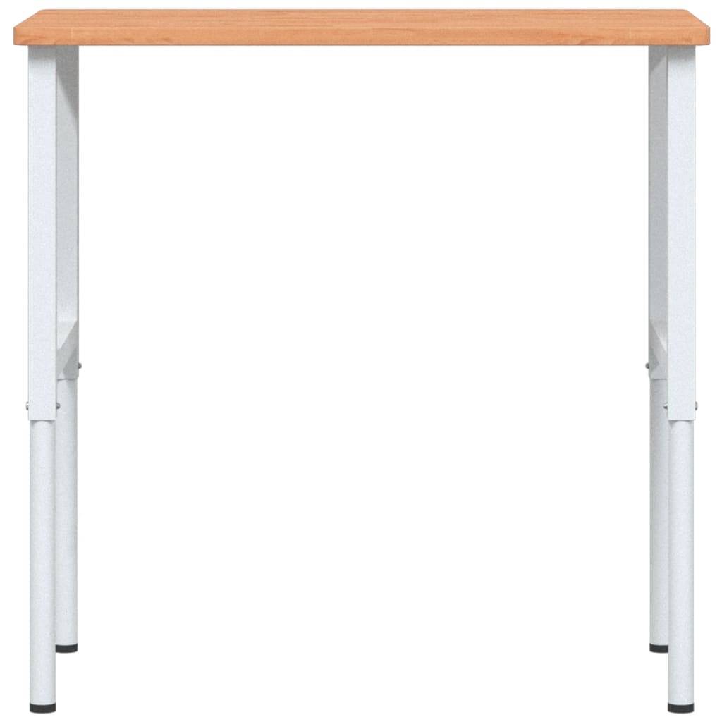 vidaXL Werkbank 100x60x(71,5-98) cm Massivholz Buche Rechteckig