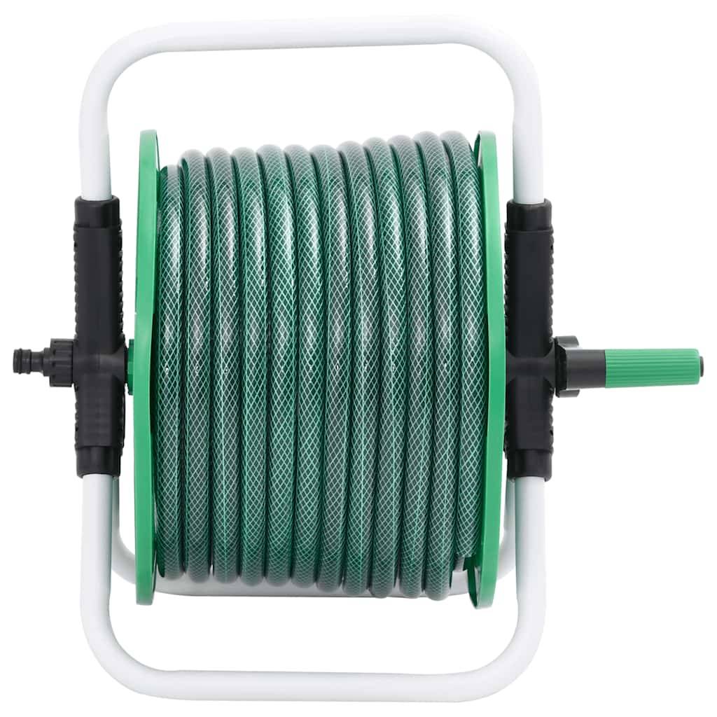 vidaXL Schlauchtrommel Freistehend mit Schlauchanschluss-Set 0,5" 50 m