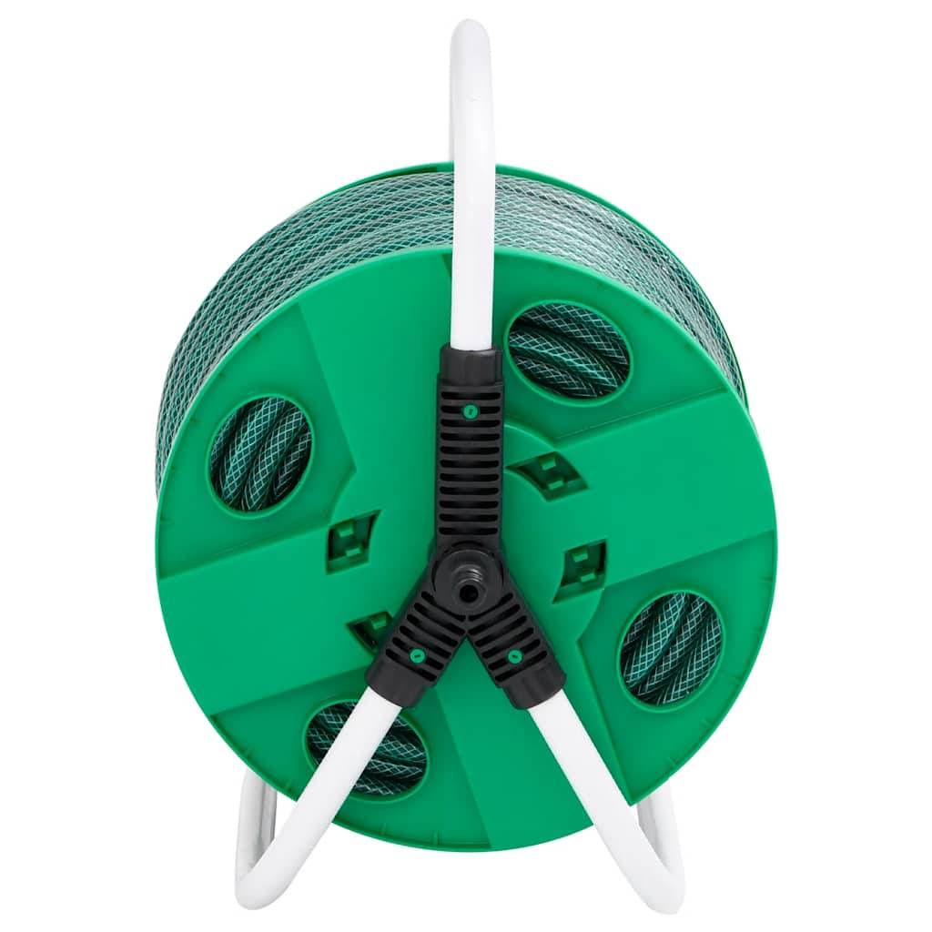 vidaXL Schlauchtrommel Freistehend mit Schlauchanschluss-Set 0,5" 50 m