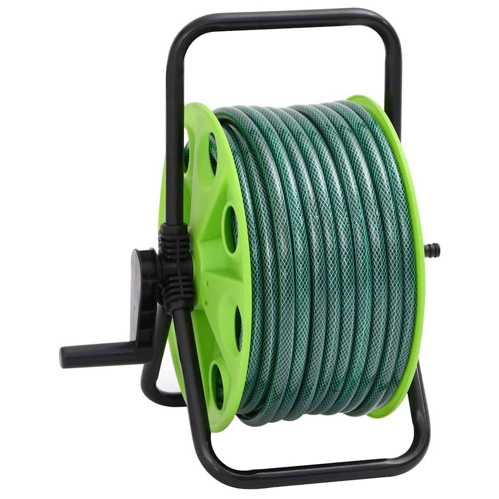 vidaXL Schlauchtrommel Freistehend mit Schlauchanschluss-Set 0,5" 50 m