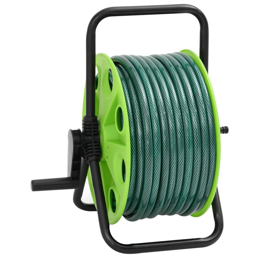 vidaXL Schlauchtrommel Freistehend mit Schlauchanschluss-Set 0,5" 30 m